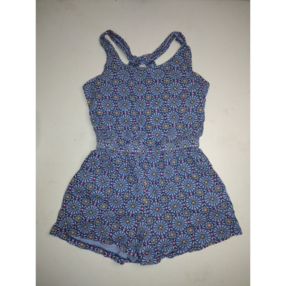 Girls Dress Lot 6pc Disney Old Navy Cat & Jack Floral Stripe Romper Size 7-8 M - Picture 4 of 8